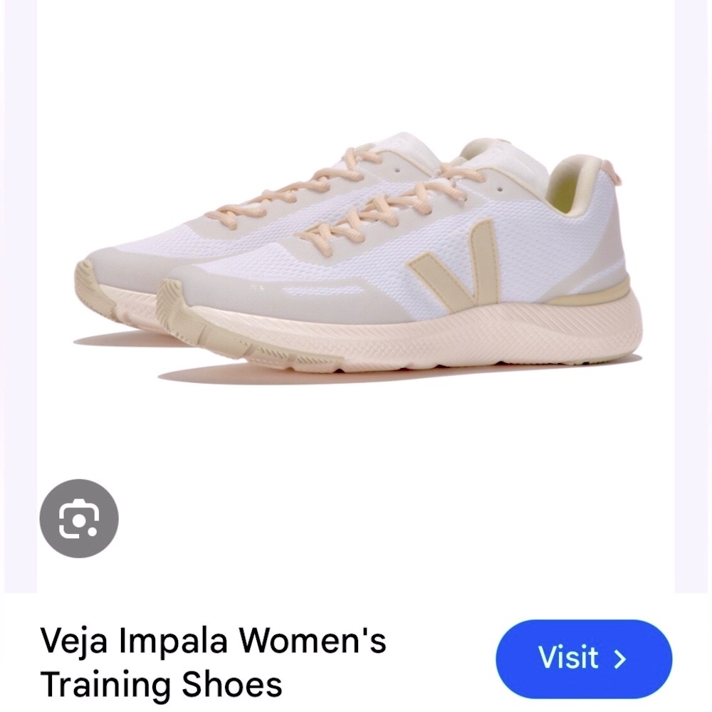 Veja Athletic Shoes White and Cream Minimalist Design original piece